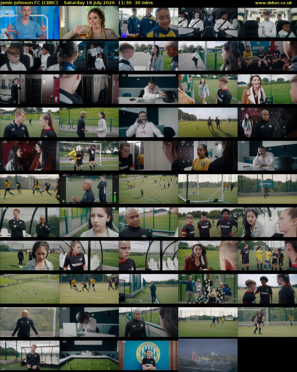 Jamie Johnson FC (CBBC) Saturday 18 July 2026 11:30 - 12:00