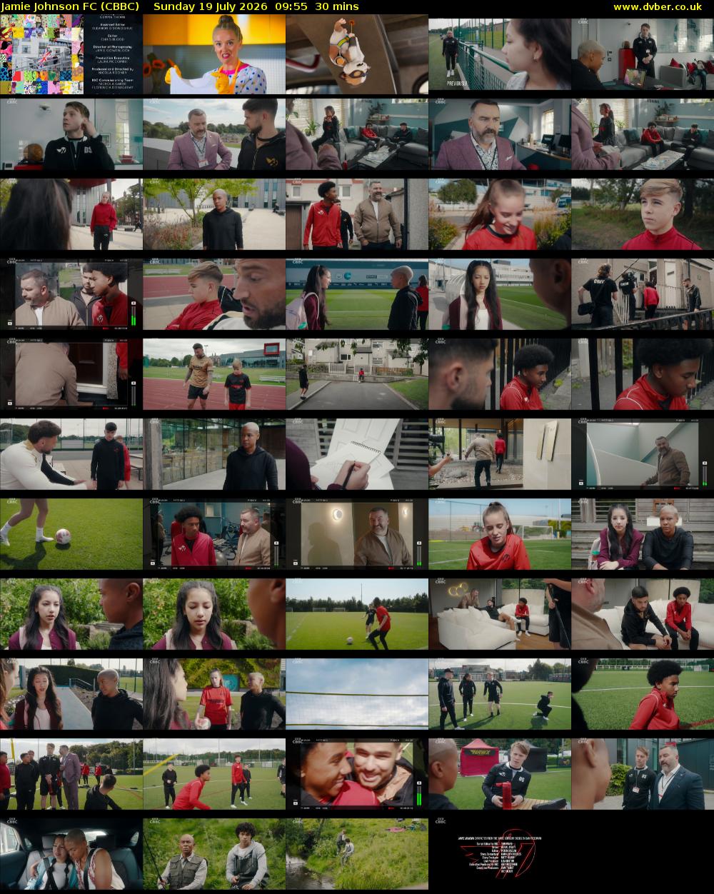 Jamie Johnson FC (CBBC) Sunday 19 July 2026 09:55 - 10:25