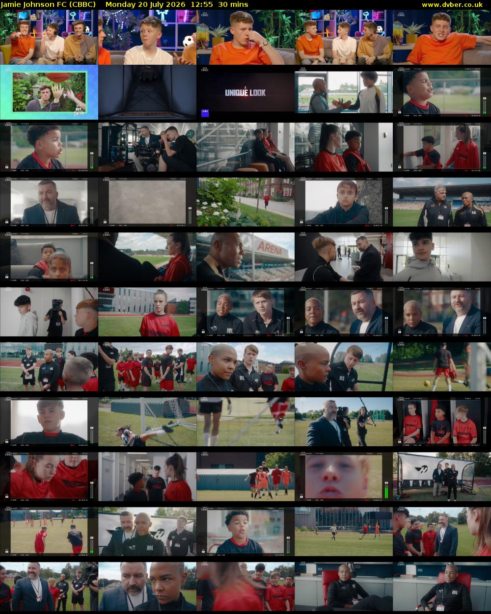 Jamie Johnson FC (CBBC) Monday 20 July 2026 12:55 - 13:25