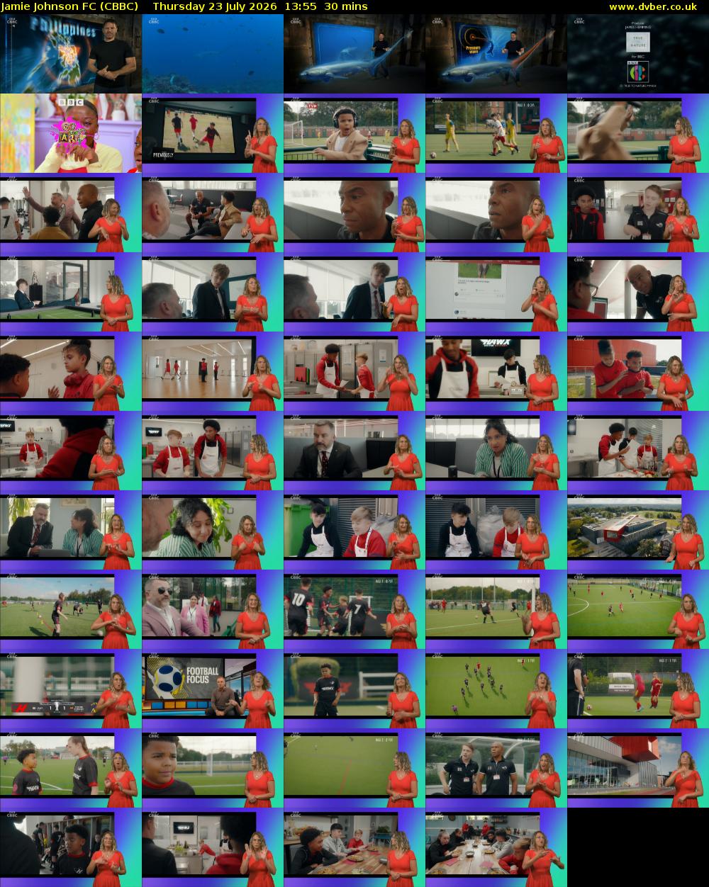 Jamie Johnson FC (CBBC) Thursday 23 July 2026 13:55 - 14:25