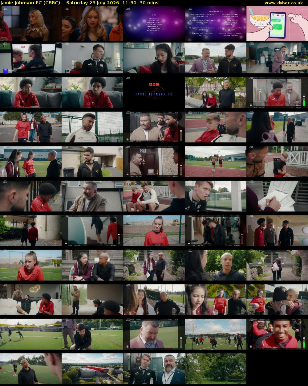 Jamie Johnson FC (CBBC) Saturday 25 July 2026 11:30 - 12:00