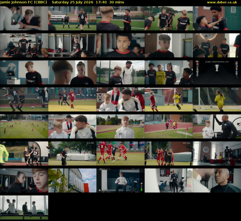 Jamie Johnson FC (CBBC) Saturday 25 July 2026 17:40 - 18:10