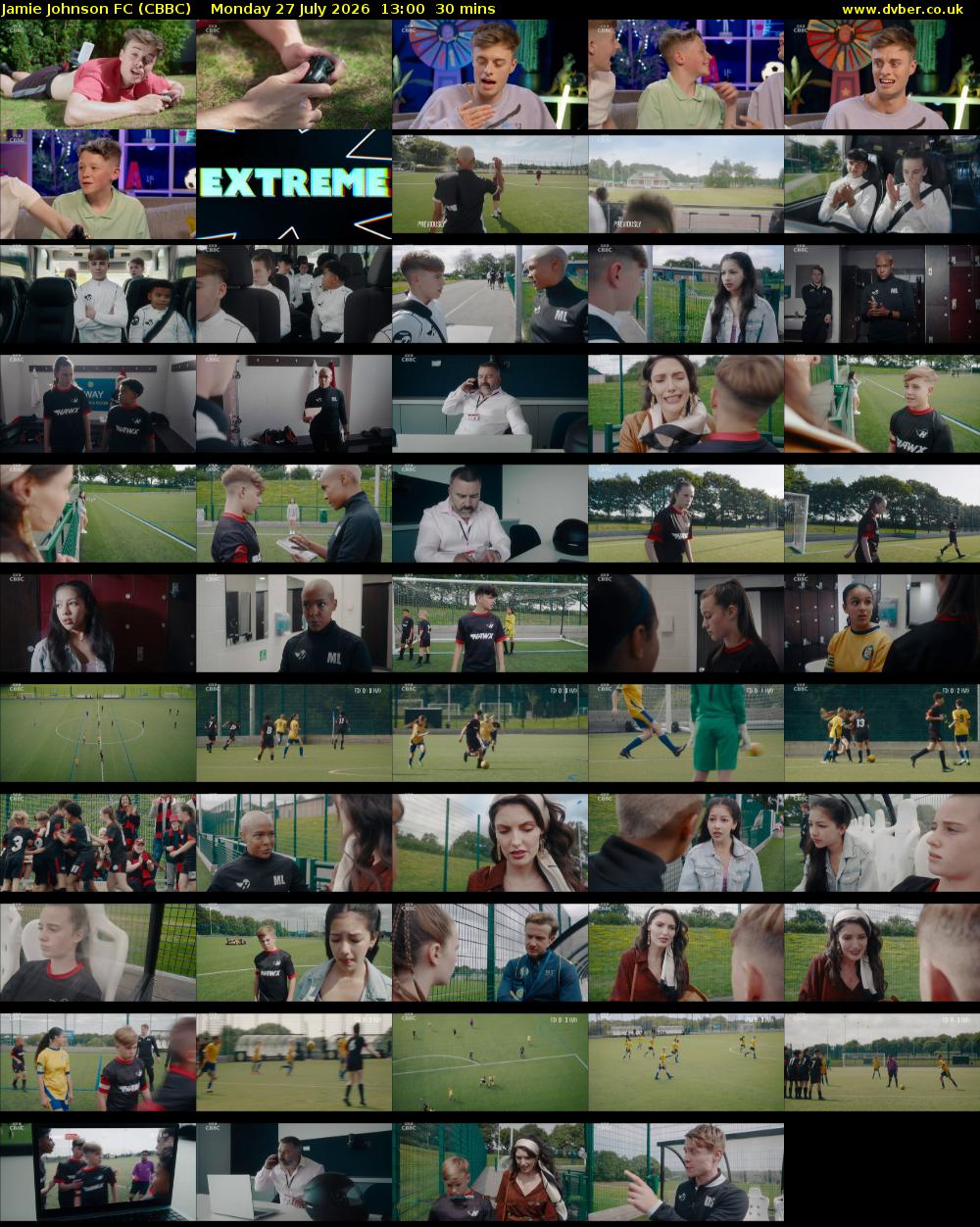 Jamie Johnson FC (CBBC) Monday 27 July 2026 13:00 - 13:30
