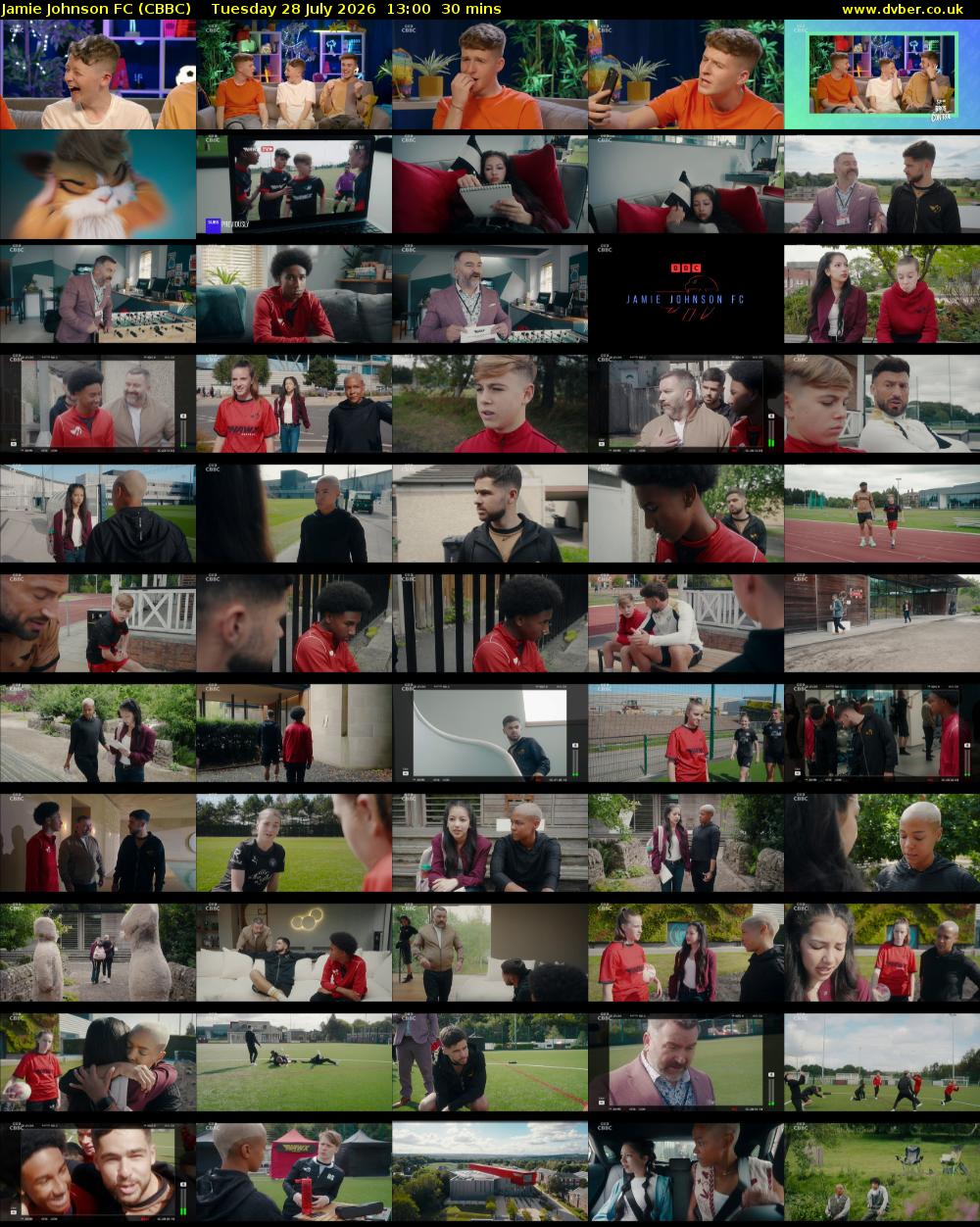Jamie Johnson FC (CBBC) Tuesday 28 July 2026 13:00 - 13:30