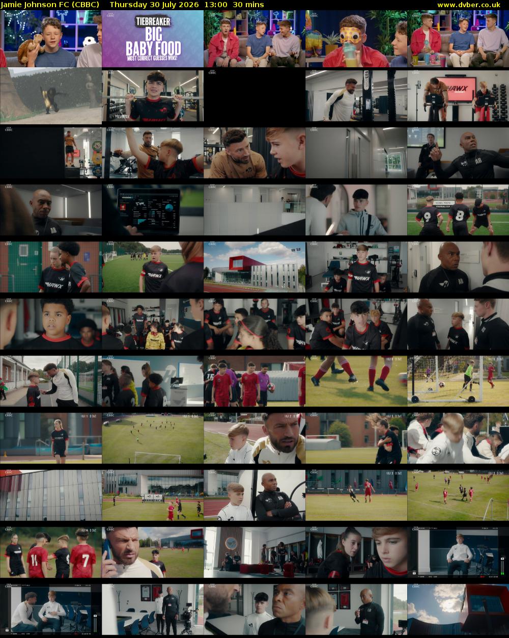 Jamie Johnson FC (CBBC) Thursday 30 July 2026 13:00 - 13:30