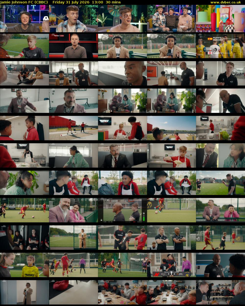 Jamie Johnson FC (CBBC) Friday 31 July 2026 13:00 - 13:30