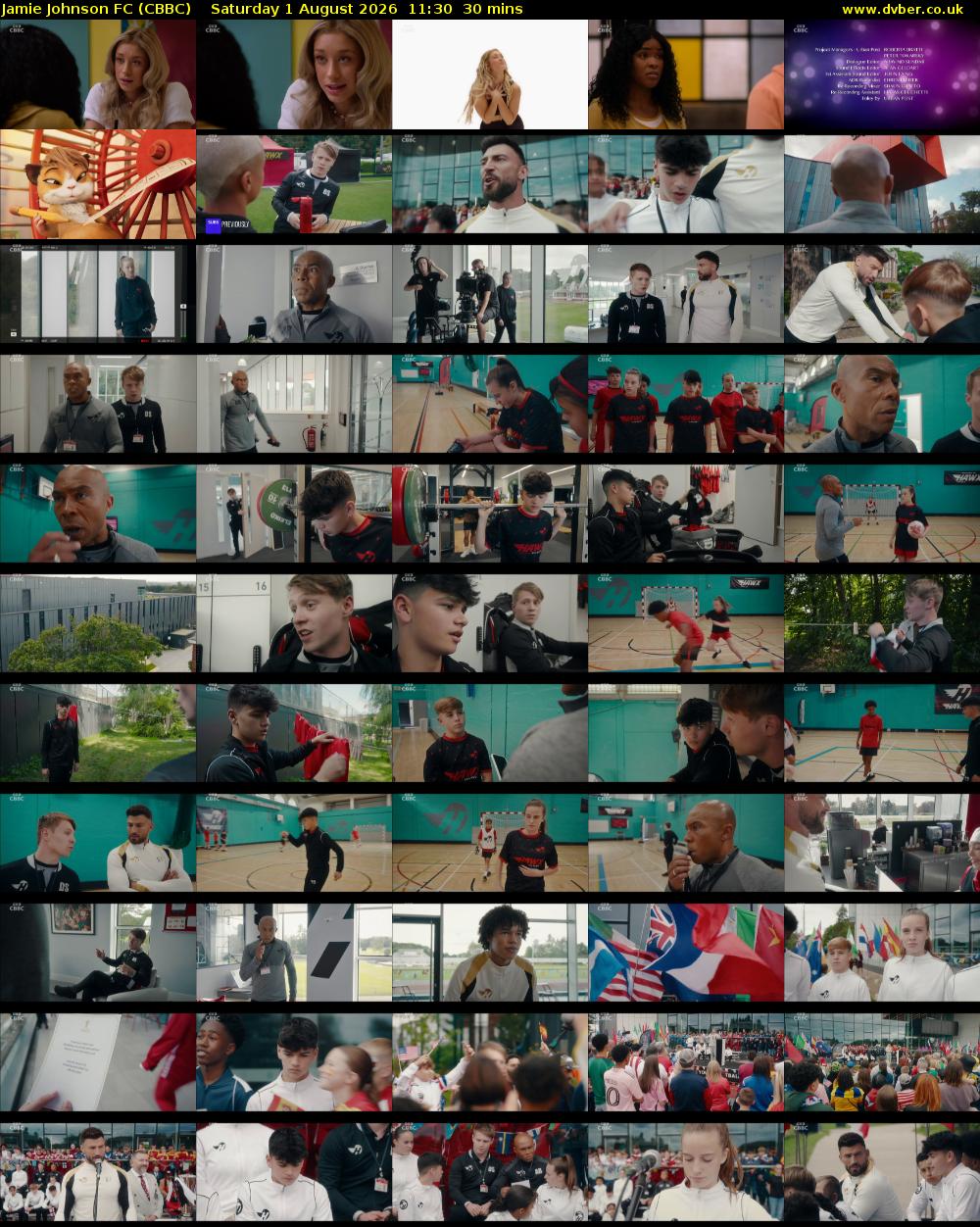 Jamie Johnson FC (CBBC) Saturday 1 August 2026 11:30 - 12:00