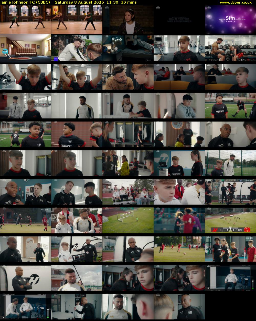 Jamie Johnson FC (CBBC) Saturday 8 August 2026 11:30 - 12:00