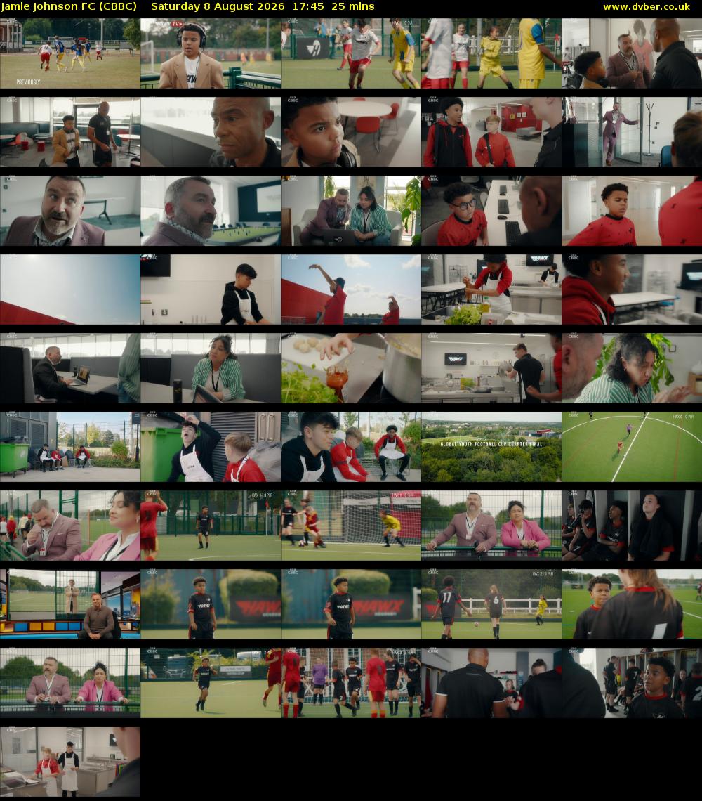 Jamie Johnson FC (CBBC) Saturday 8 August 2026 17:45 - 18:10