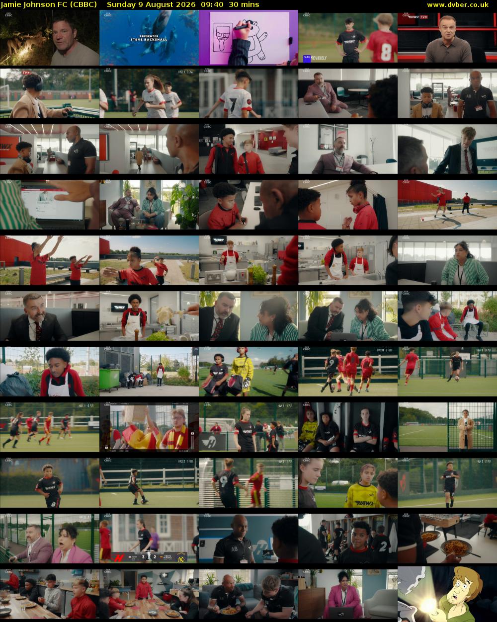 Jamie Johnson FC (CBBC) Sunday 9 August 2026 09:40 - 10:10
