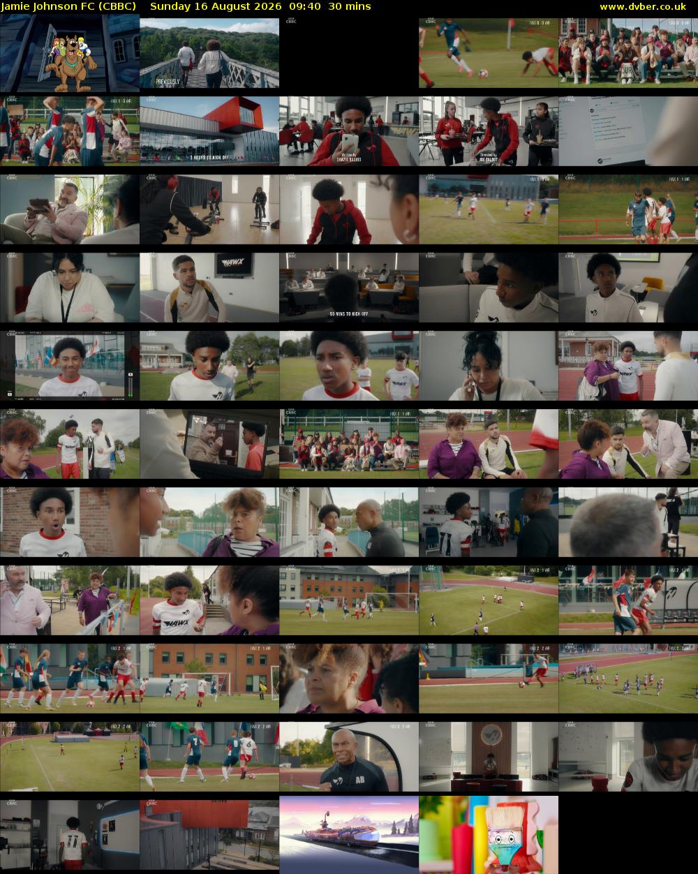 Jamie Johnson FC (CBBC) Sunday 16 August 2026 09:40 - 10:10