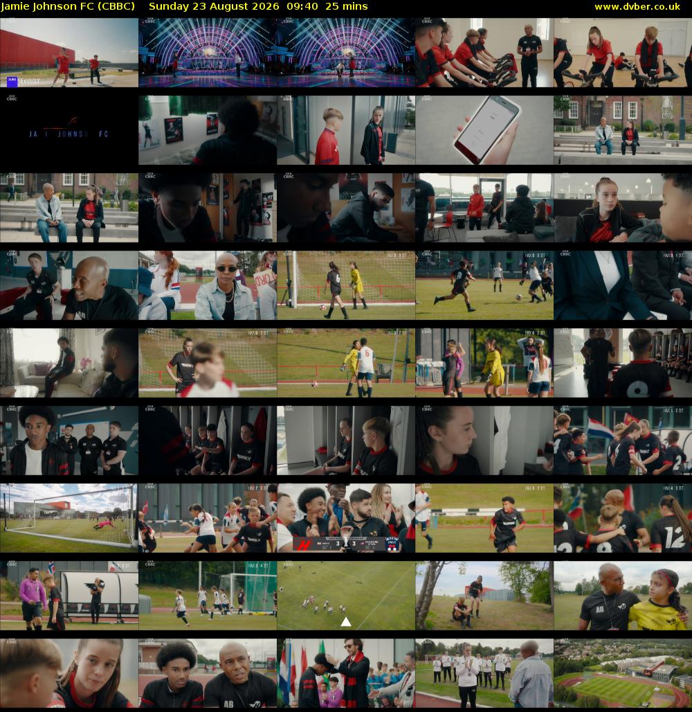 Jamie Johnson FC (CBBC) Sunday 23 August 2026 09:40 - 10:05
