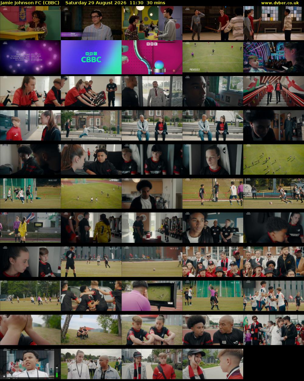 Jamie Johnson FC (CBBC) Saturday 29 August 2026 11:30 - 12:00