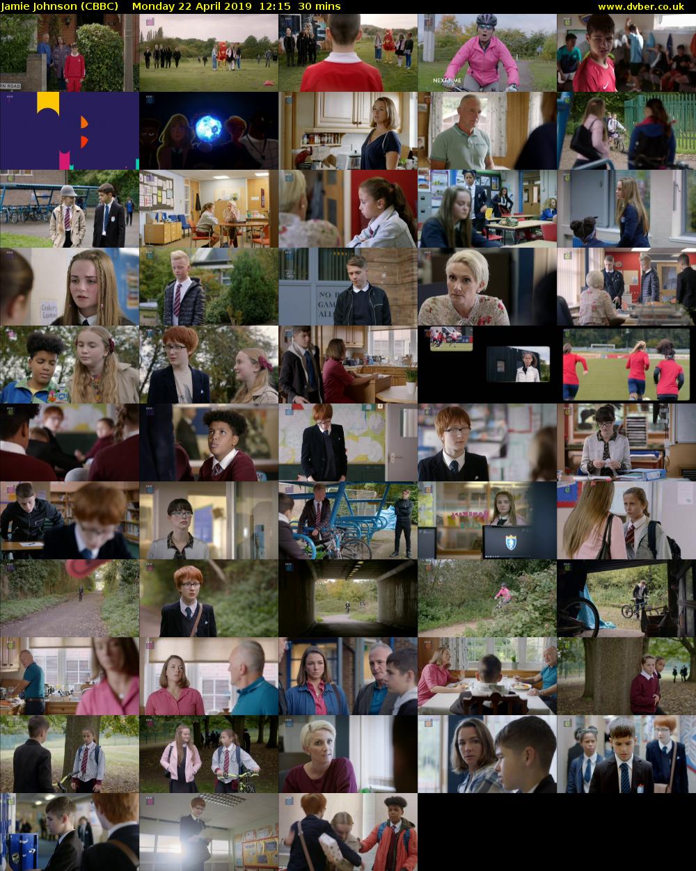 Jamie Johnson (CBBC) Monday 22 April 2019 12:15 - 12:45