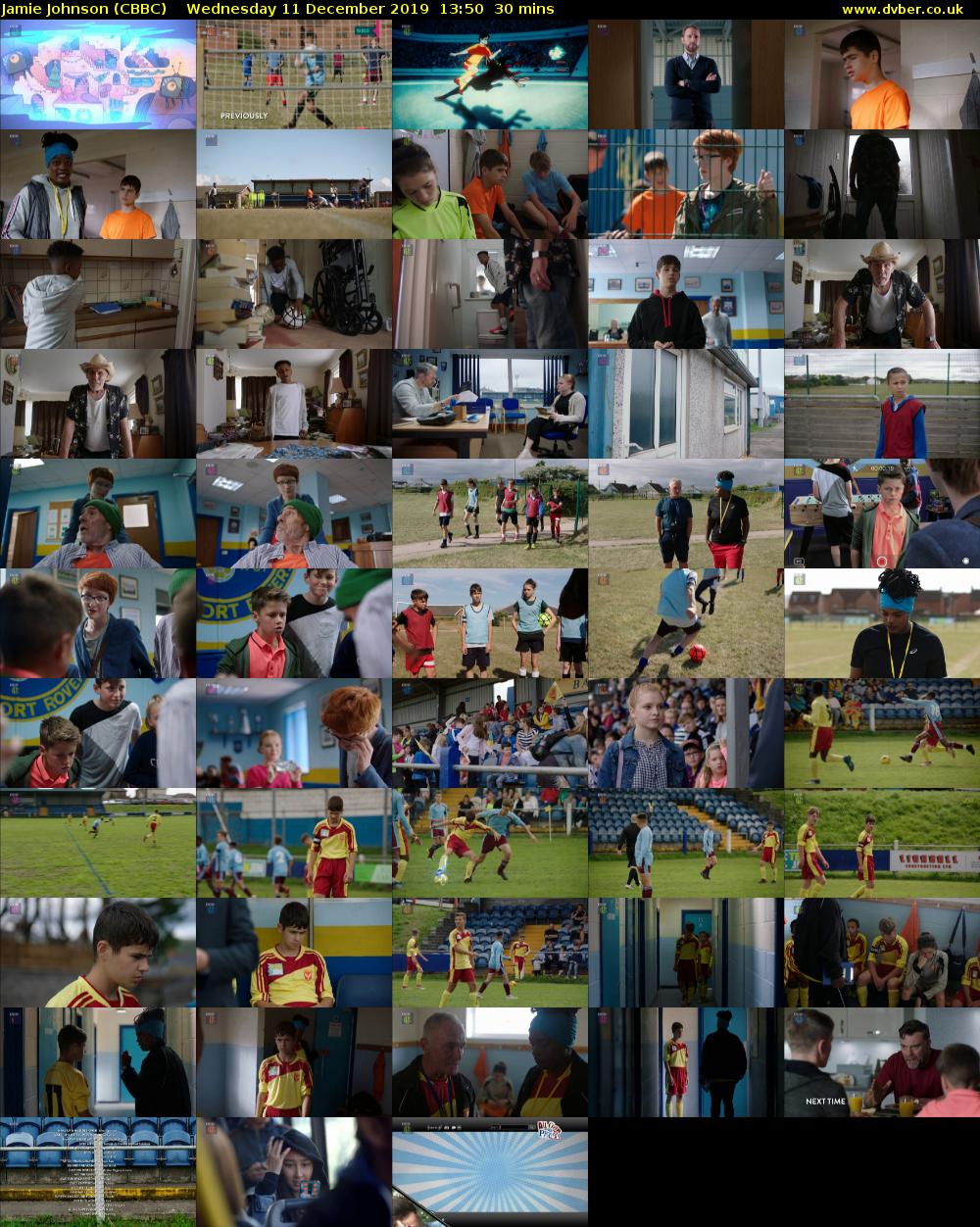 Jamie Johnson (CBBC) Wednesday 11 December 2019 13:50 - 14:20