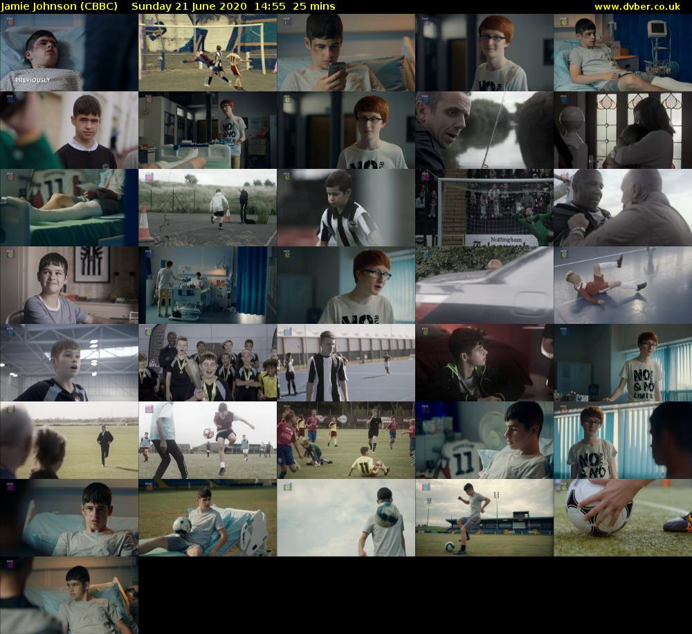 Jamie Johnson (CBBC) Sunday 21 June 2020 14:55 - 15:20