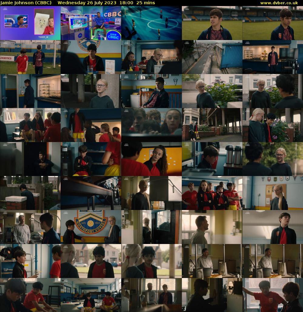Jamie Johnson (CBBC) Wednesday 26 July 2023 18:00 - 18:25