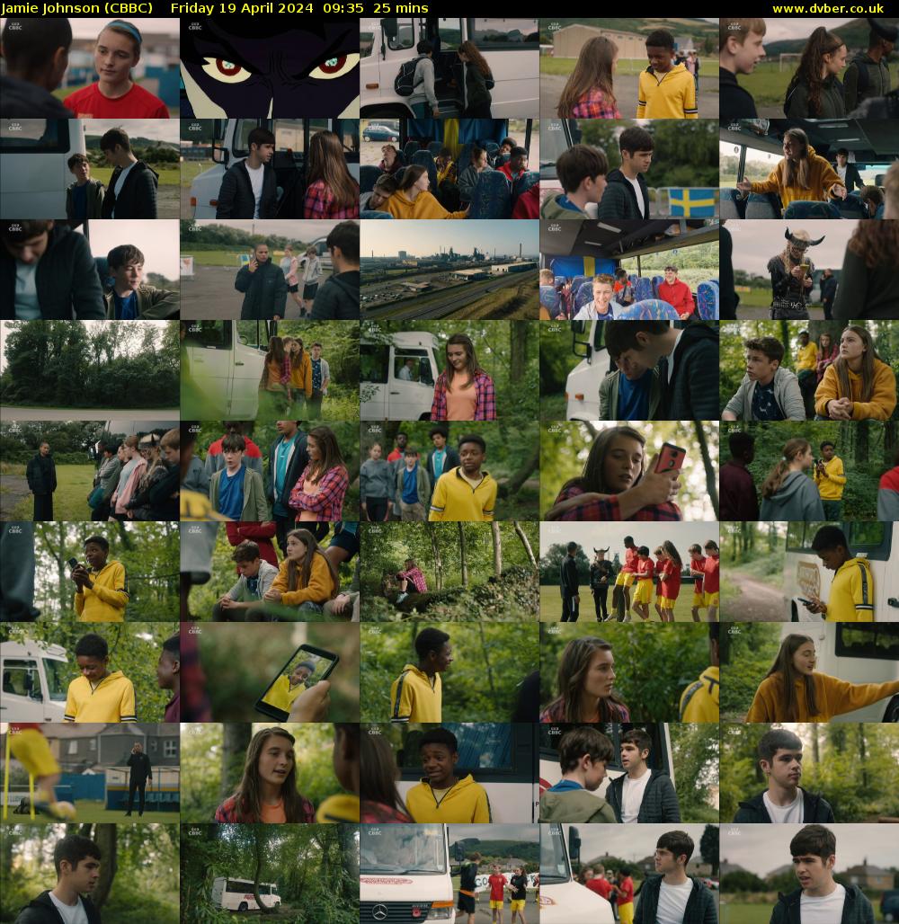 Jamie Johnson (CBBC) Friday 19 April 2024 09:35 - 10:00