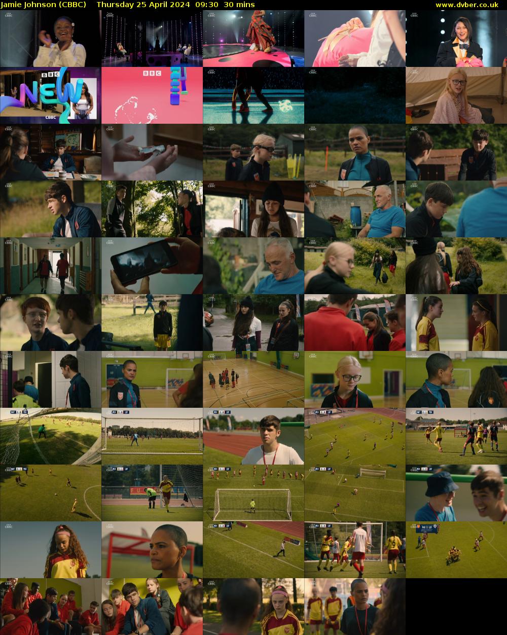 Jamie Johnson (CBBC) Thursday 25 April 2024 09:30 - 10:00