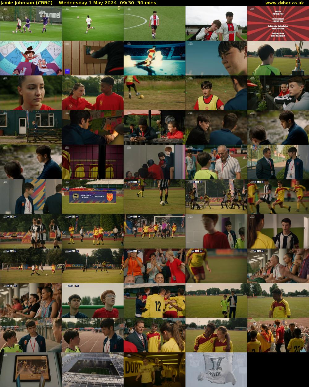 Jamie Johnson (CBBC) Wednesday 1 May 2024 09:30 - 10:00