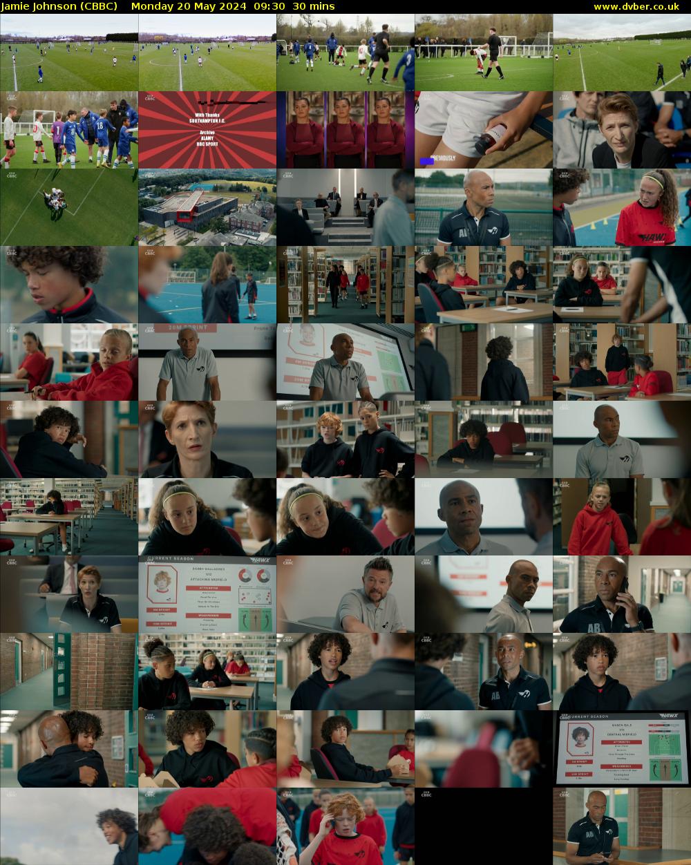 Jamie Johnson (CBBC) Monday 20 May 2024 09:30 - 10:00