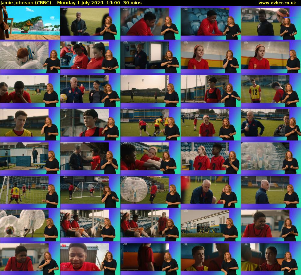 Jamie Johnson (CBBC) Monday 1 July 2024 14:00 - 14:30