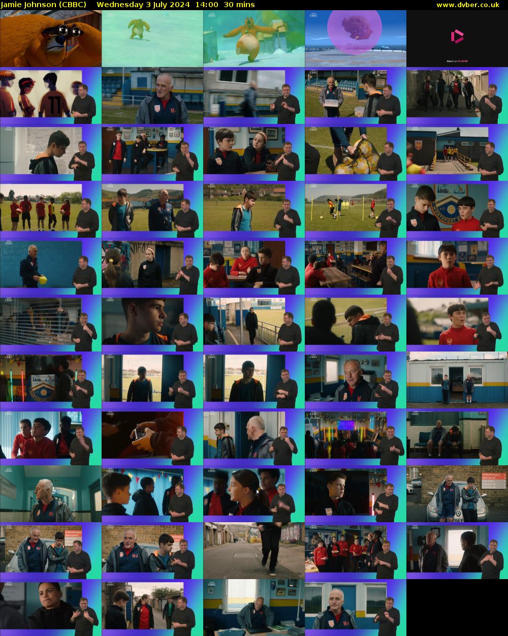 Jamie Johnson (CBBC) Wednesday 3 July 2024 14:00 - 14:30