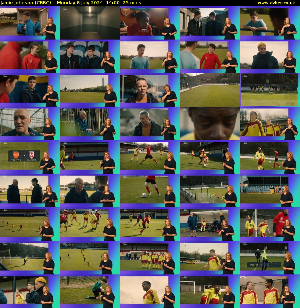 Jamie Johnson (CBBC) Monday 8 July 2024 14:00 - 14:25