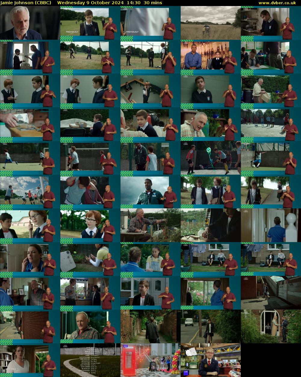 Jamie Johnson (CBBC) Wednesday 9 October 2024 14:30 - 15:00