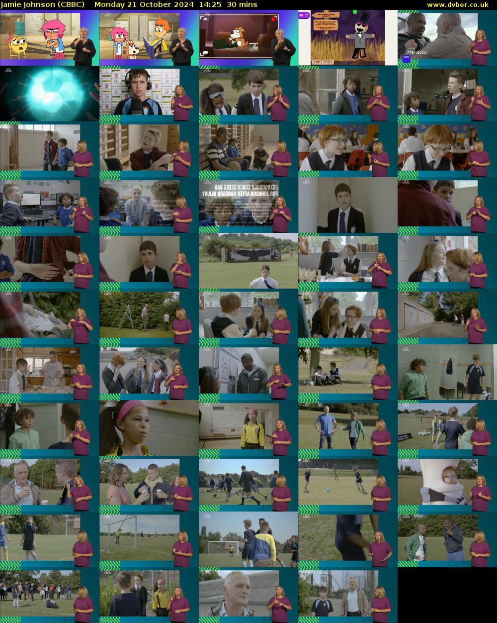 Jamie Johnson (CBBC) Monday 21 October 2024 14:25 - 14:55