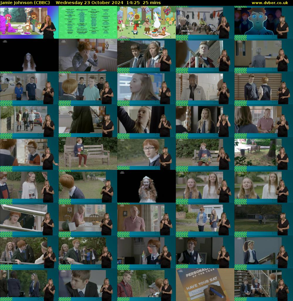 Jamie Johnson (CBBC) Wednesday 23 October 2024 14:25 - 14:50