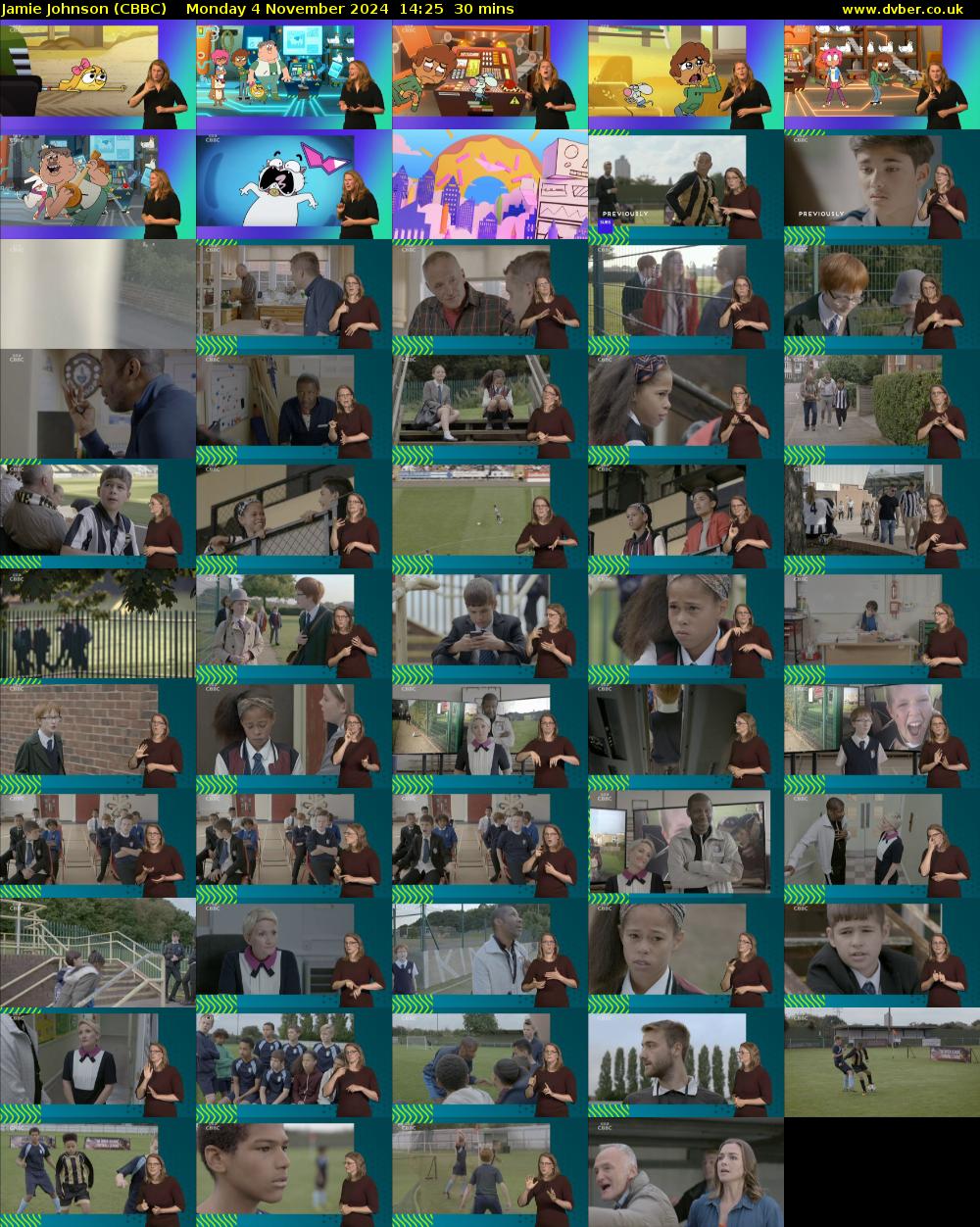 Jamie Johnson (CBBC) Monday 4 November 2024 14:25 - 14:55