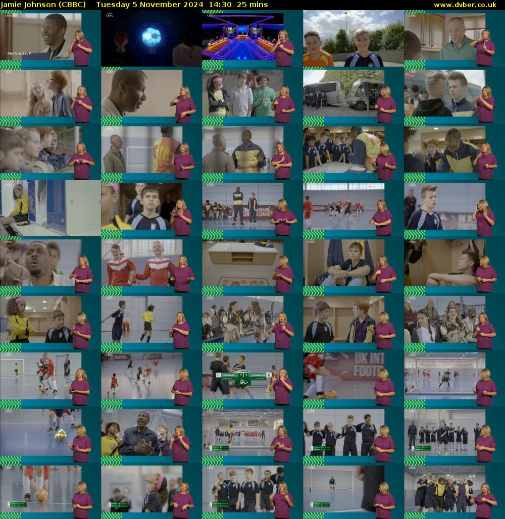 Jamie Johnson (CBBC) Tuesday 5 November 2024 14:30 - 14:55