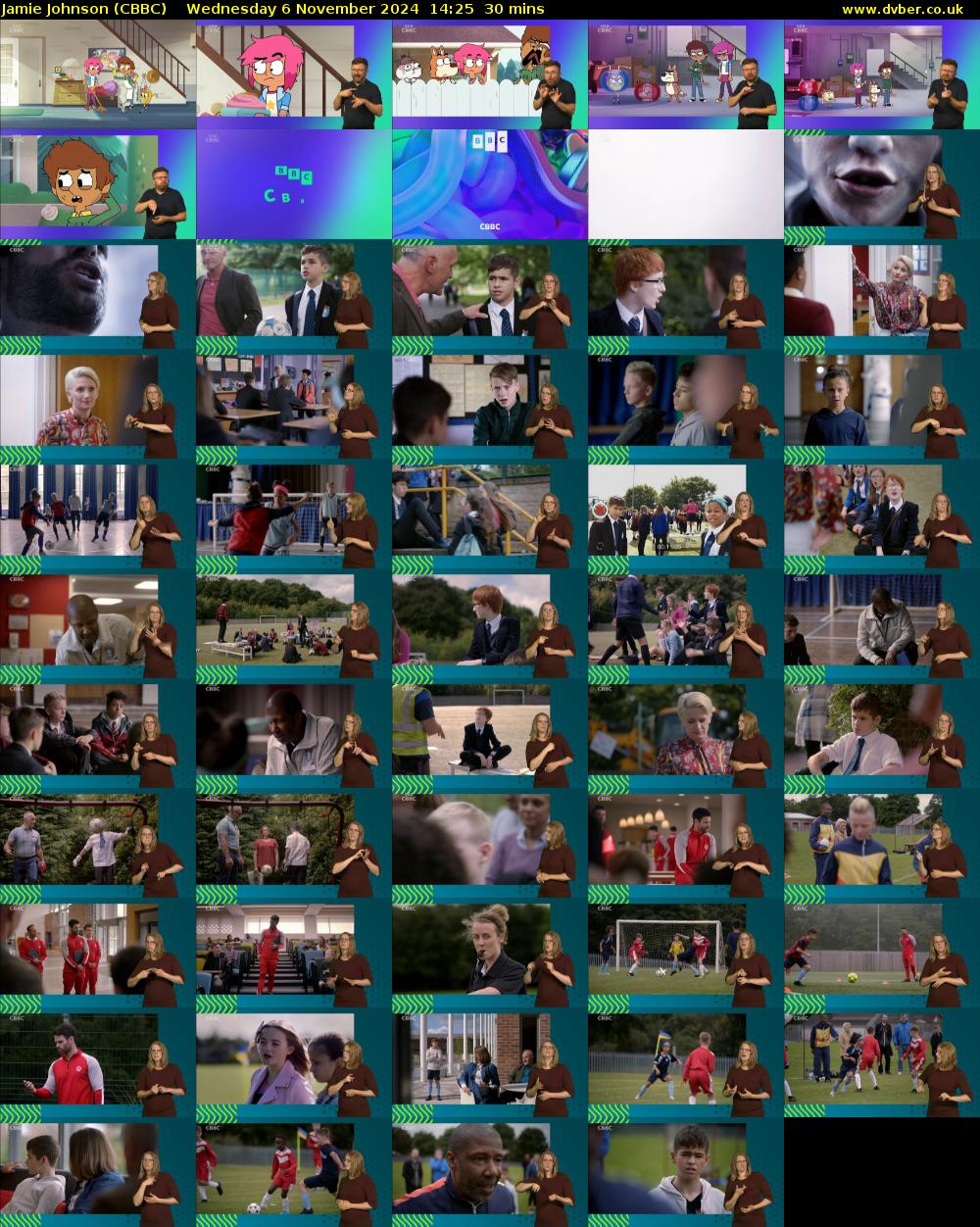 Jamie Johnson (CBBC) Wednesday 6 November 2024 14:25 - 14:55