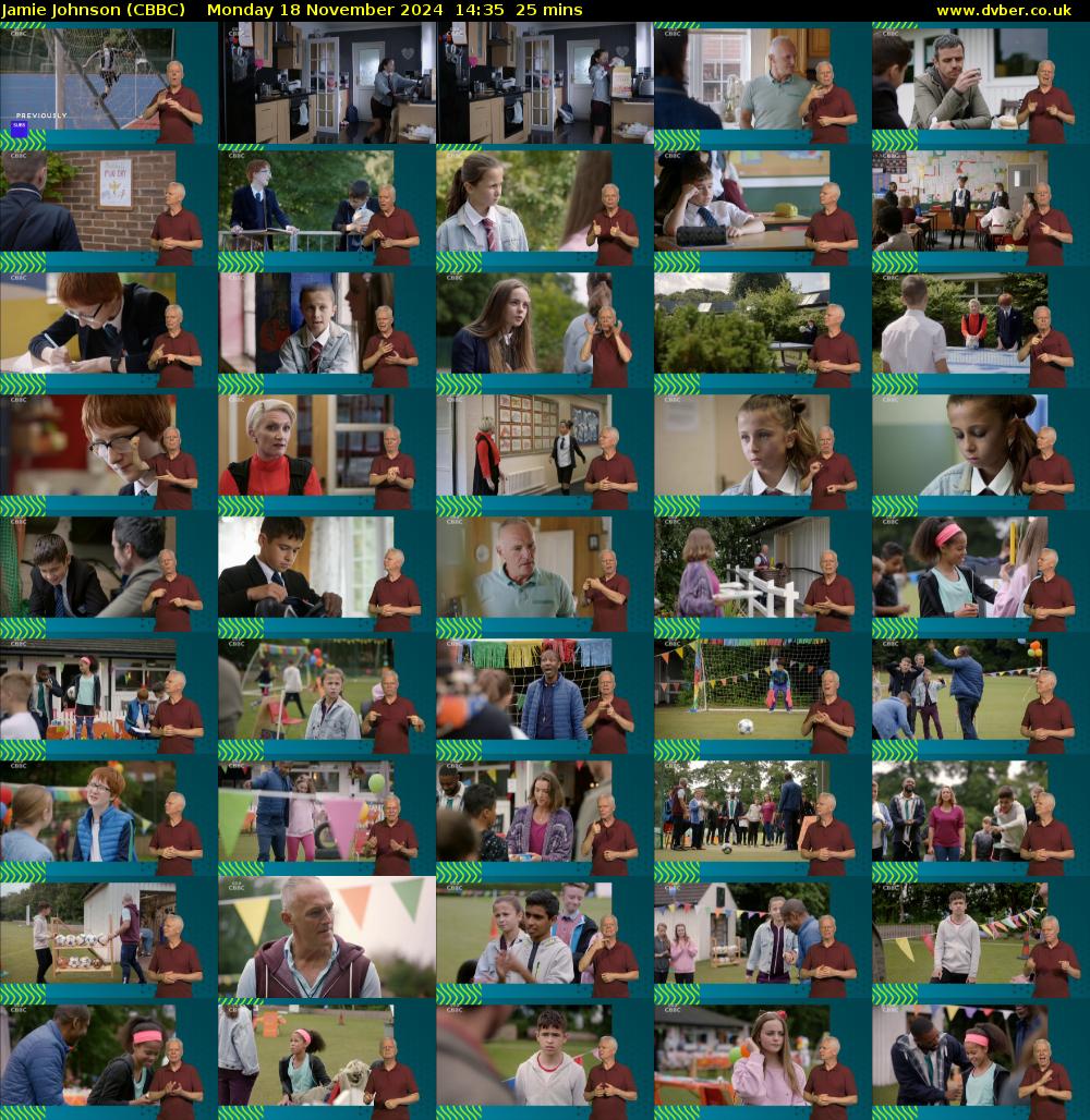 Jamie Johnson (CBBC) Monday 18 November 2024 14:35 - 15:00