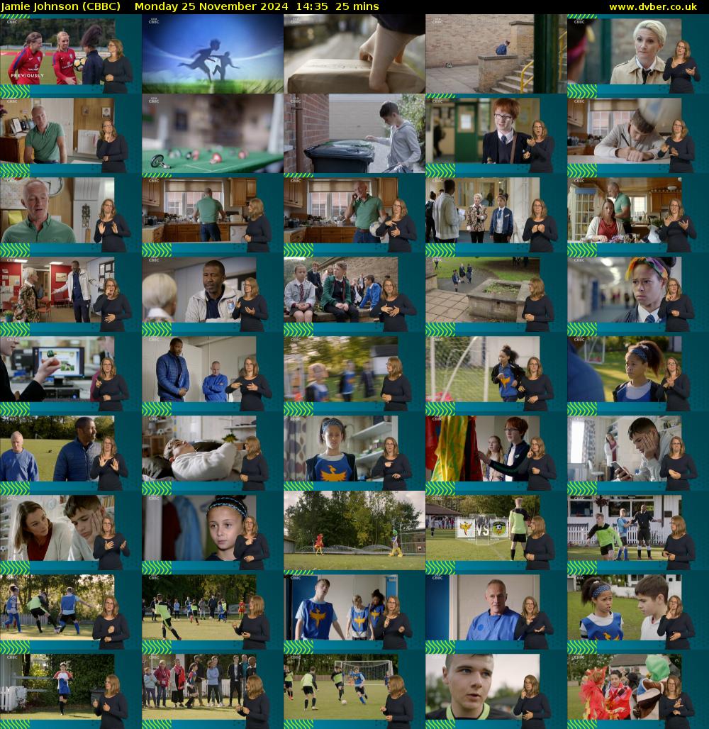 Jamie Johnson (CBBC) Monday 25 November 2024 14:35 - 15:00
