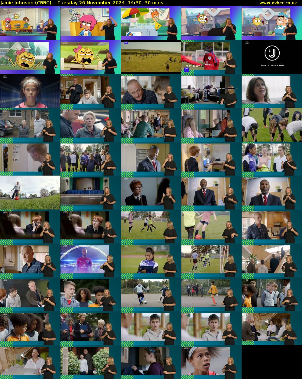 Jamie Johnson (CBBC) Tuesday 26 November 2024 14:30 - 15:00