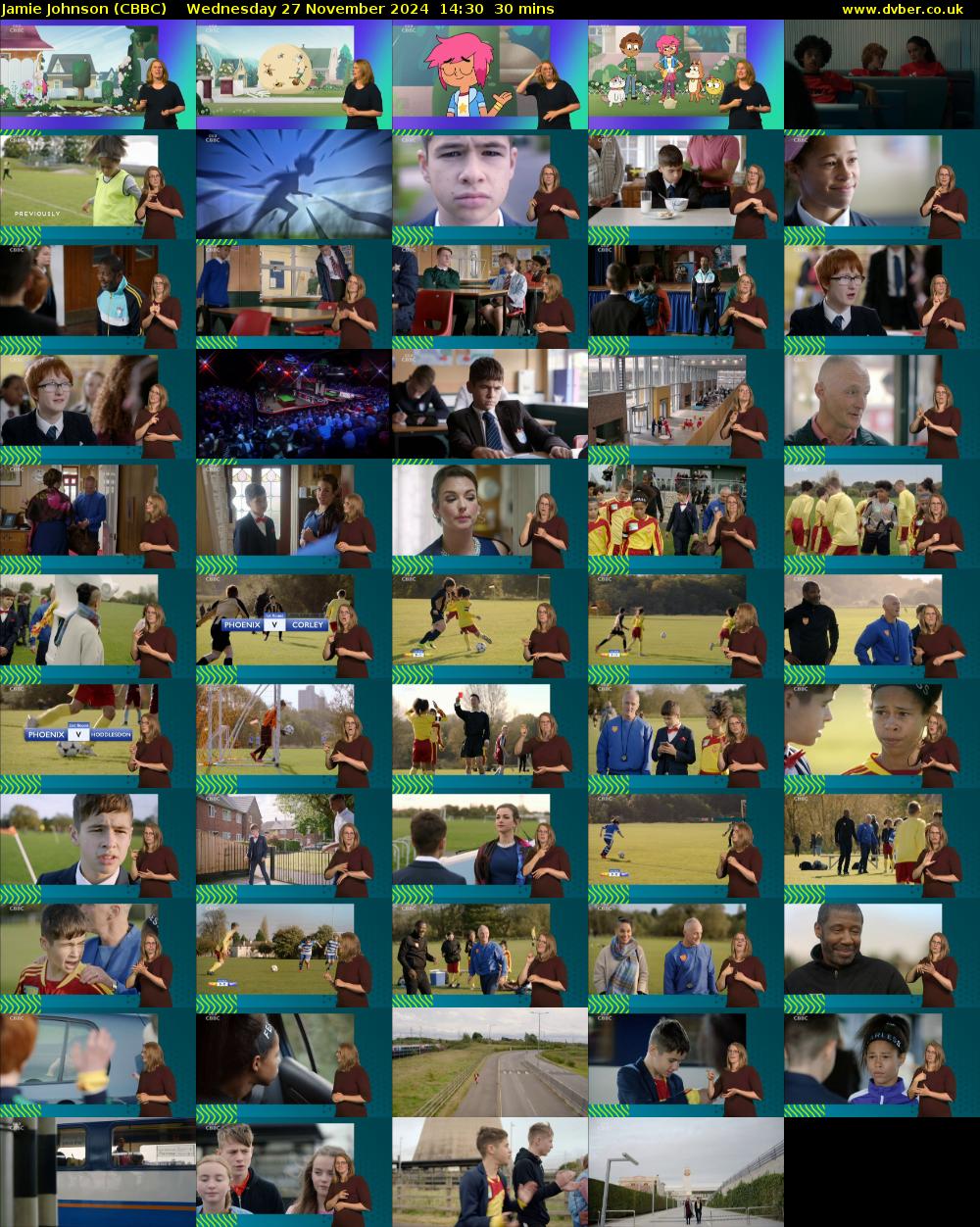 Jamie Johnson (CBBC) Wednesday 27 November 2024 14:30 - 15:00