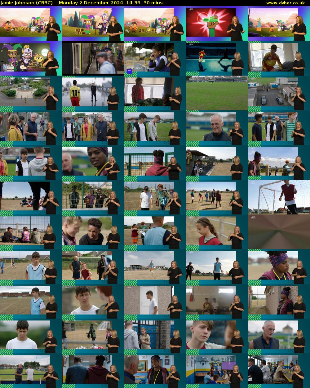 Jamie Johnson (CBBC) Monday 2 December 2024 14:35 - 15:05