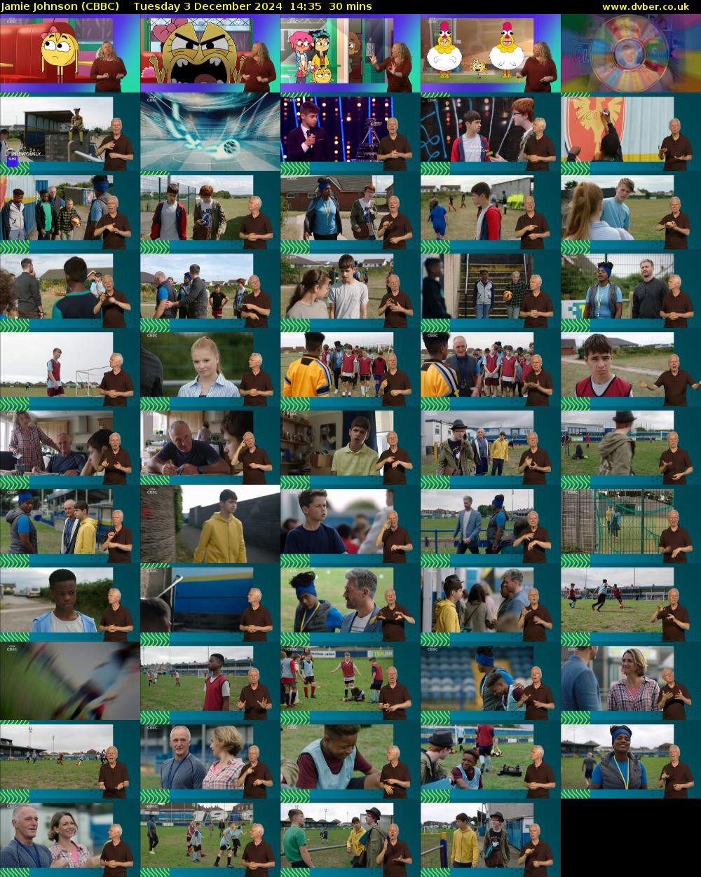 Jamie Johnson (CBBC) Tuesday 3 December 2024 14:35 - 15:05