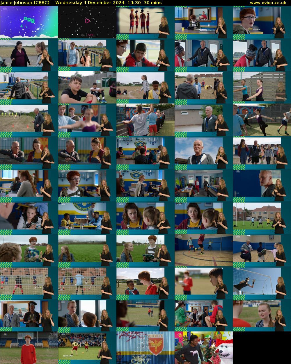 Jamie Johnson (CBBC) Wednesday 4 December 2024 14:30 - 15:00