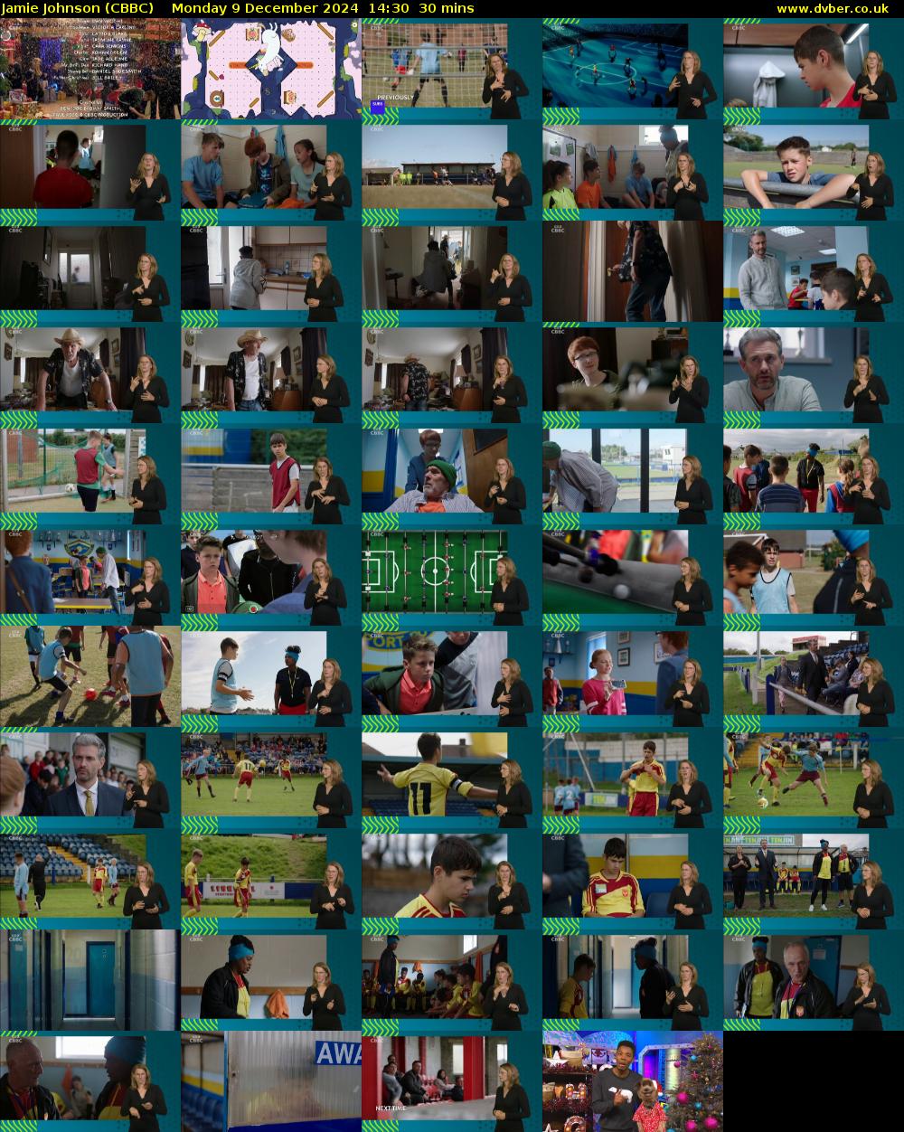 Jamie Johnson (CBBC) Monday 9 December 2024 14:30 - 15:00