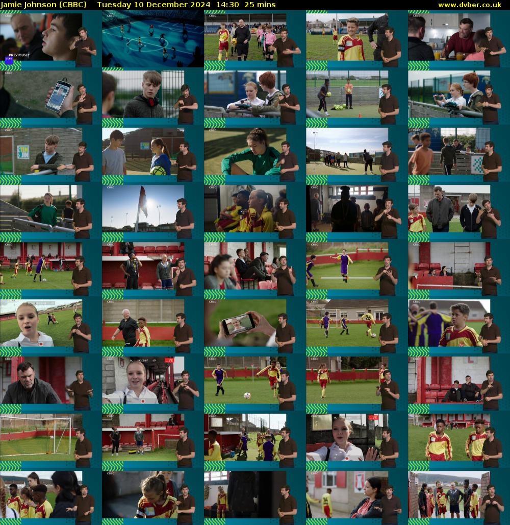 Jamie Johnson (CBBC) Tuesday 10 December 2024 14:30 - 14:55