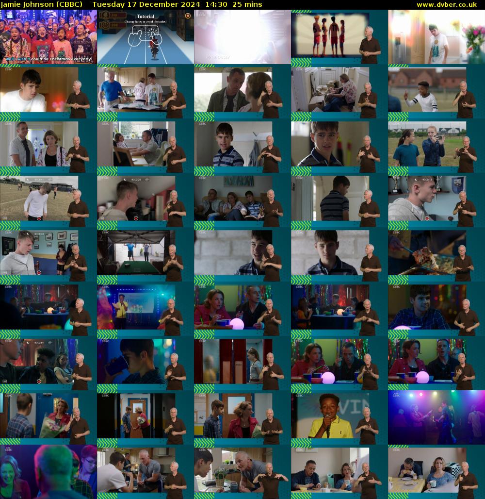 Jamie Johnson (CBBC) Tuesday 17 December 2024 14:30 - 14:55