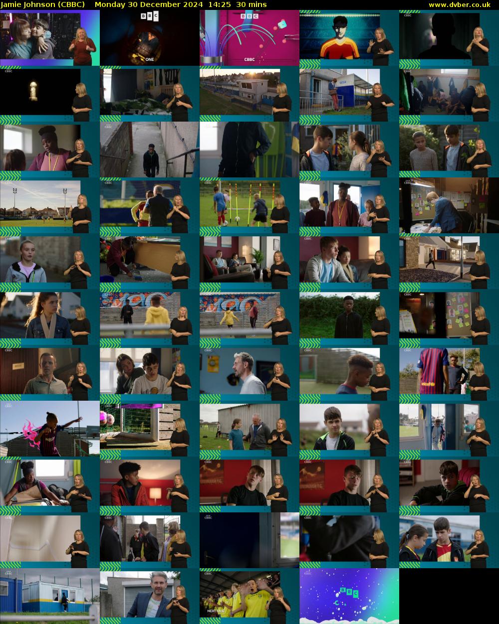 Jamie Johnson (CBBC) Monday 30 December 2024 14:25 - 14:55