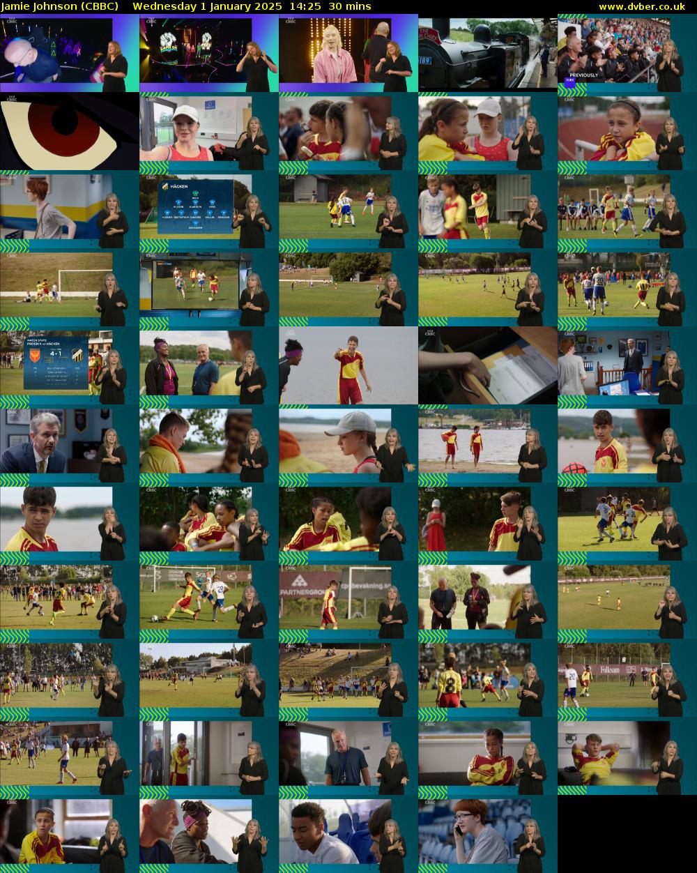 Jamie Johnson (CBBC) Wednesday 1 January 2025 14:25 - 14:55