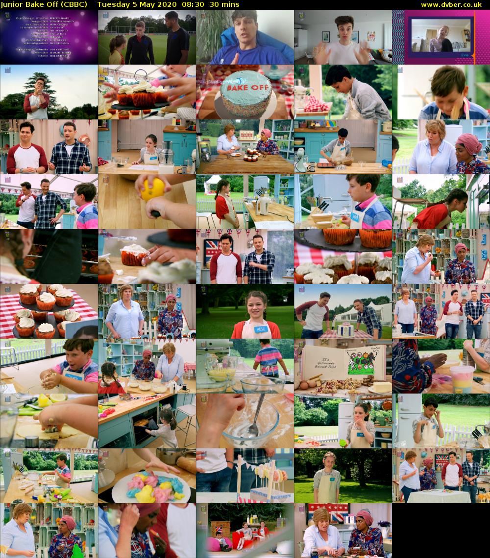 Junior Bake Off (CBBC) Tuesday 5 May 2020 08:30 - 09:00