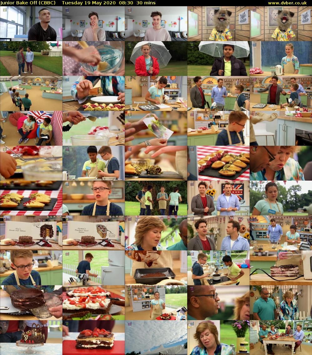 Junior Bake Off (CBBC) Tuesday 19 May 2020 08:30 - 09:00