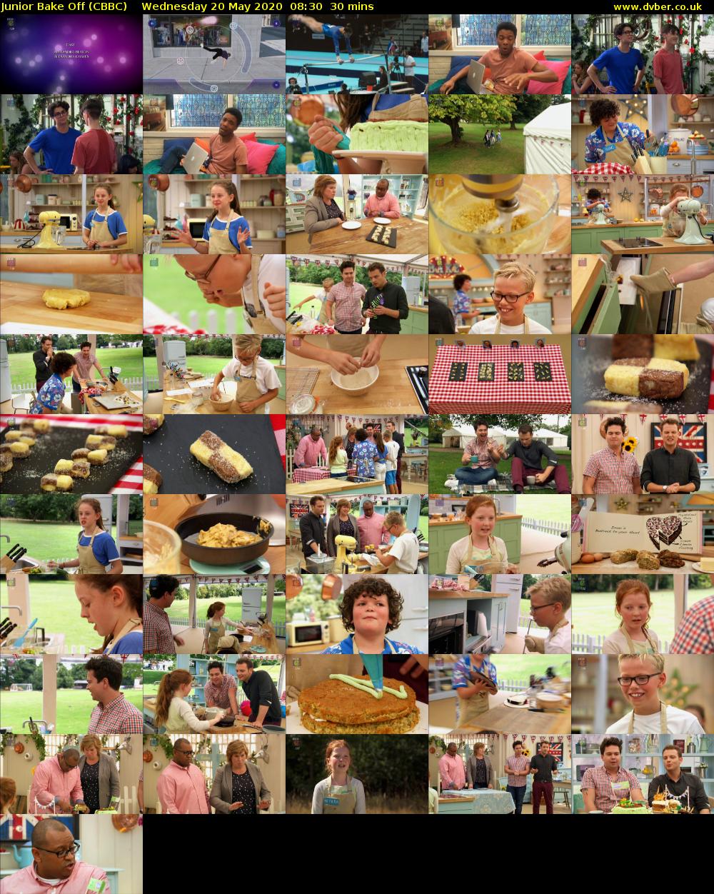 Junior Bake Off (CBBC) Wednesday 20 May 2020 08:30 - 09:00