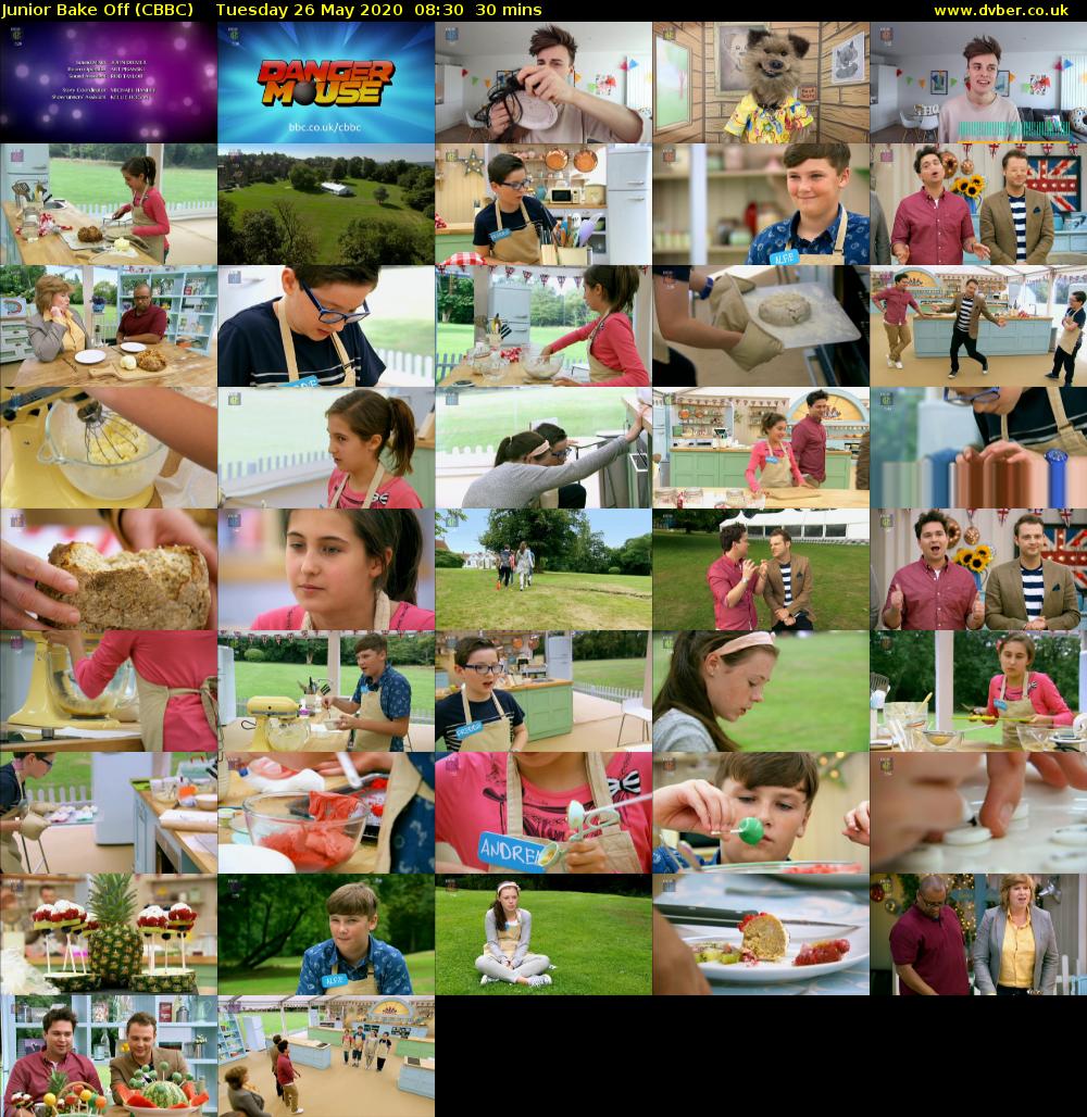 Junior Bake Off (CBBC) Tuesday 26 May 2020 08:30 - 09:00